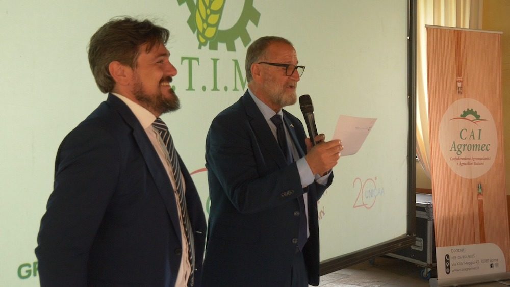 Gianni Dalla Bernardina, presidente di CAI Agromec (a destra), e Gianluca Ravizza, direttore di Atima e vicepresidente nazionale di CAI Agromec