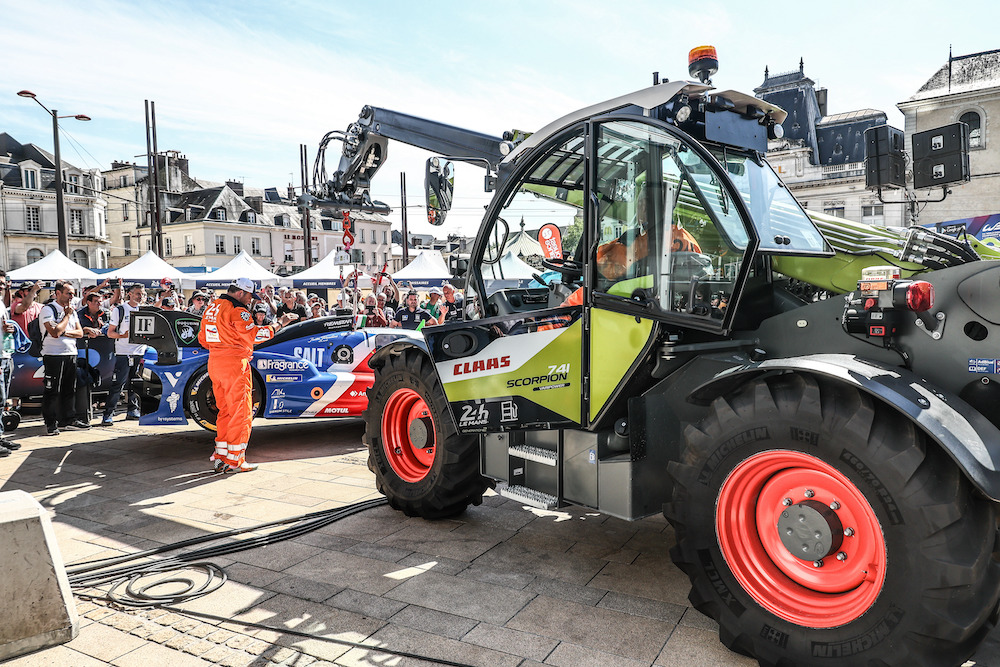 I telescopici Scorpion 741 Varipower 2 di Claas alla 24 Ore di Le Mans.